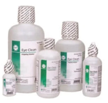 Eye Clean eyewash bottles in several sizes